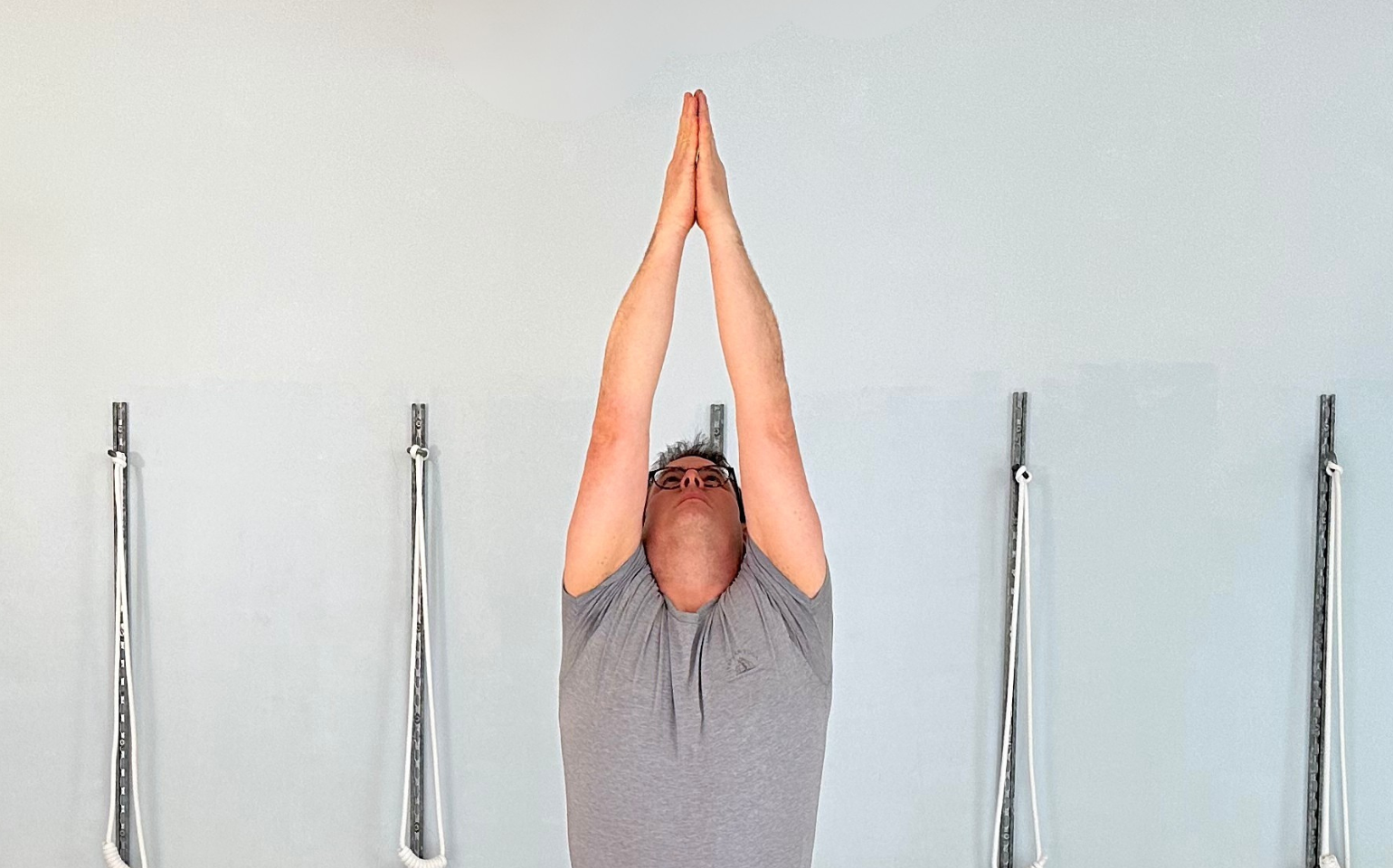 Timothy in Urdhva Namaskarasana